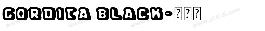 Gordita Black字体转换